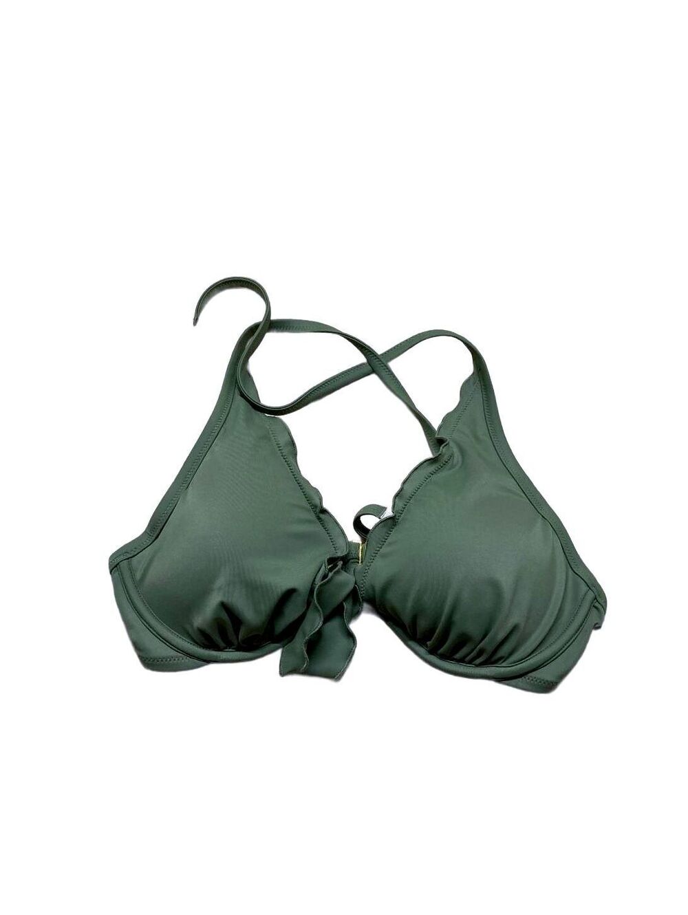 Victoria's Secret Olive Green Bikini Top Size 36C